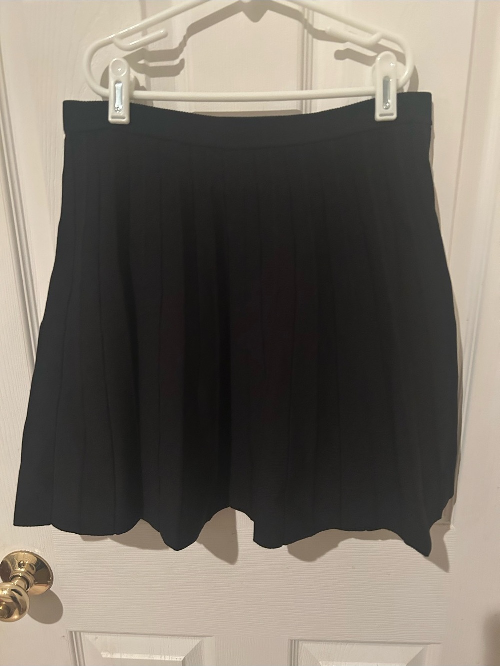 a new day Black Pleated Skater Skirt
